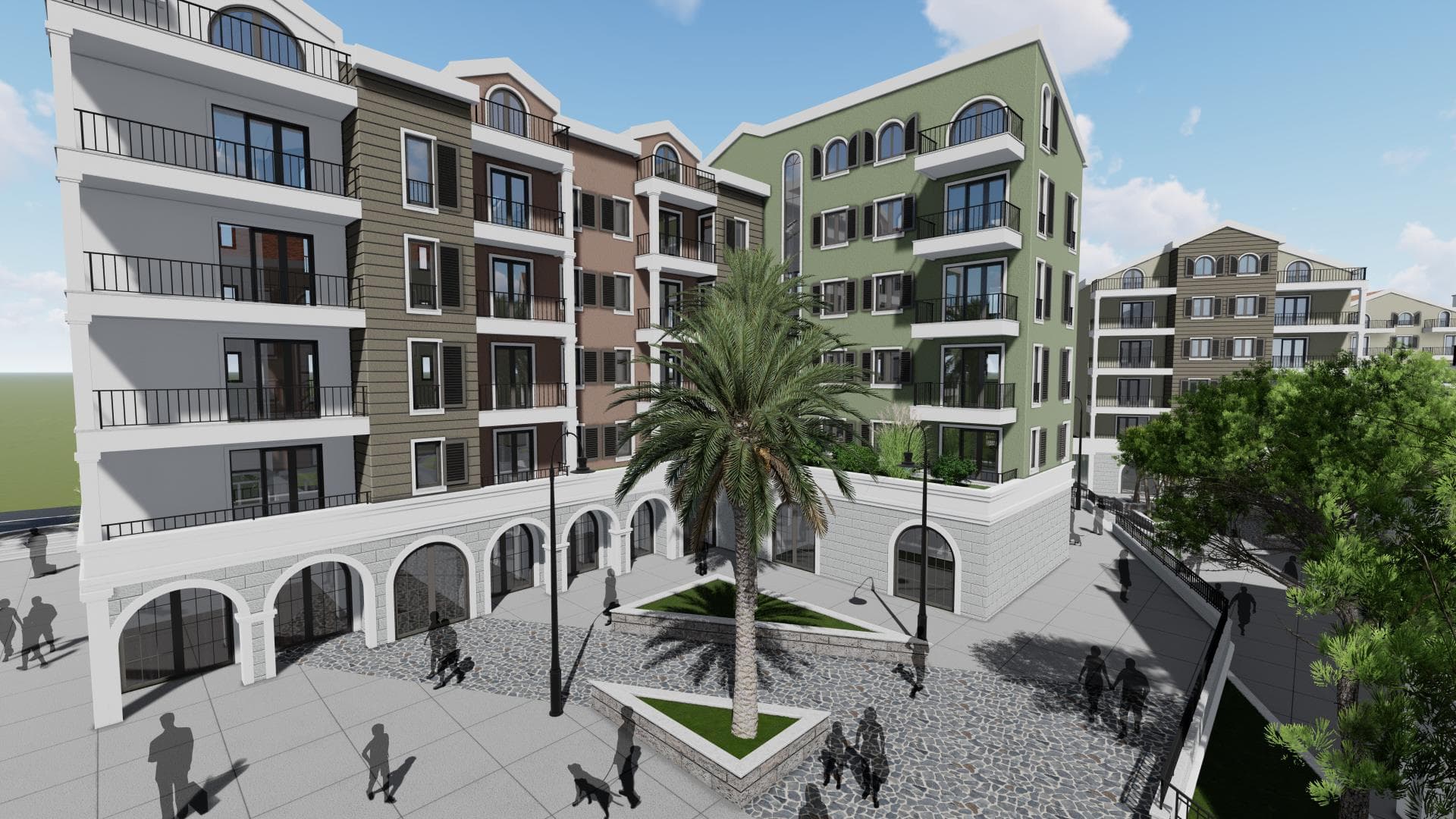 Apartments within new complex in Donja Lastva