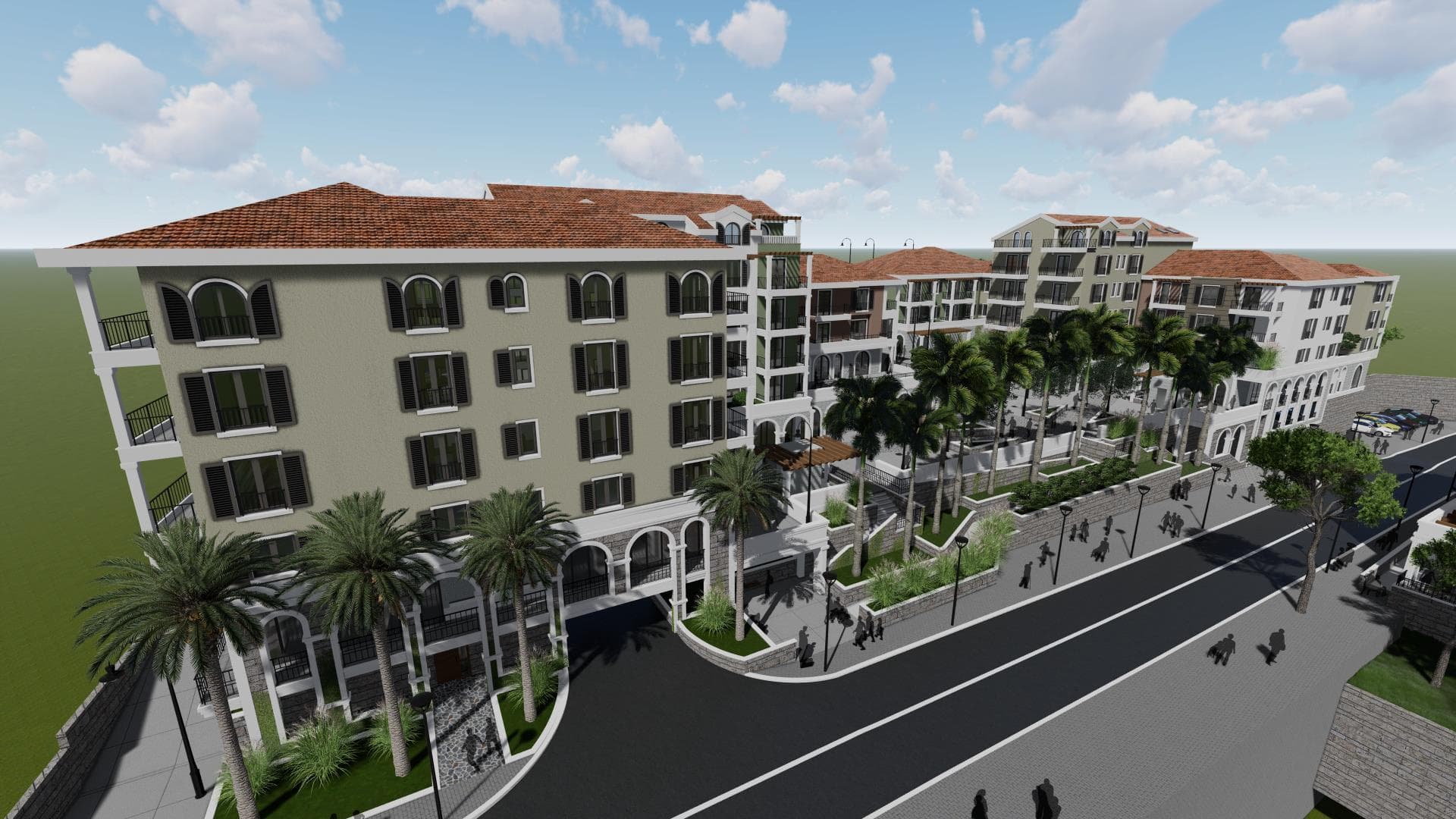 Apartments within new complex in Donja Lastva