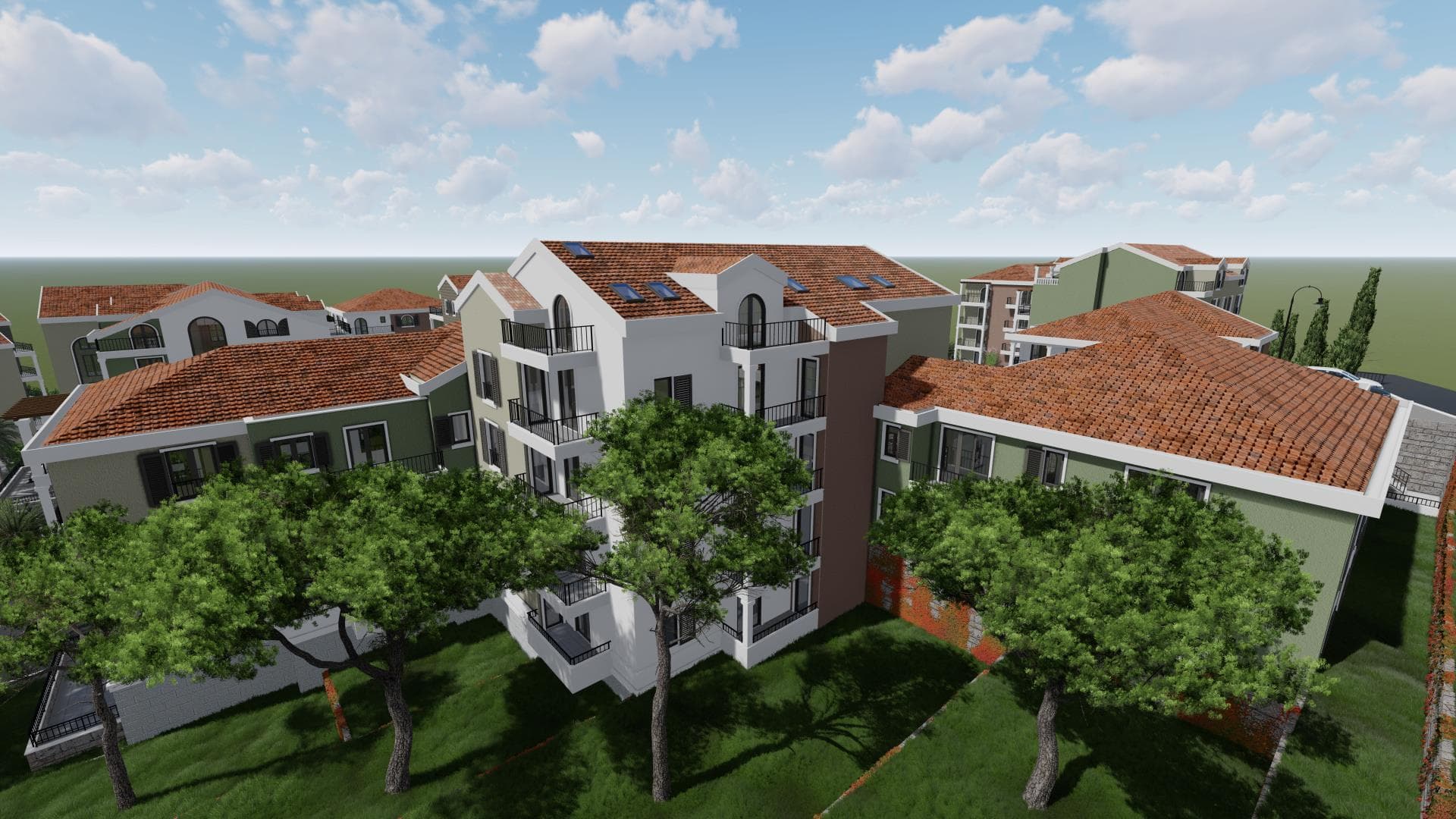 Apartments within new complex in Donja Lastva